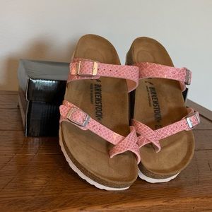 Birkenstock Mayari Snake Embossed Sandal SZ 38